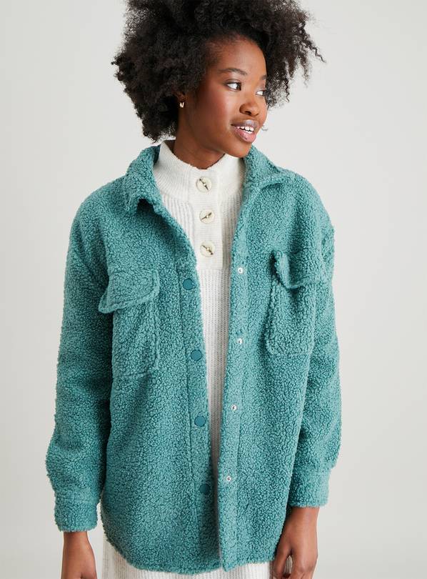 Buy Green Fleece Shacket 18 Joggers Argos